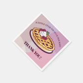 Een beetje Cutie Pie Minimalistische Paarse Baby s Servet (Hoek)