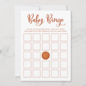 Een beetje Cutie Pie Pumpkin Baby shower Bingo Kaa Kaart (Voorkant)