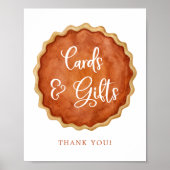 Een beetje Cutie Pie Pumpkin Kaarten en geschenken Poster (Voorkant)