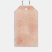 Een beetje cutie Sinaasappel bloesem bladeren Baby Cadeaulabel (Achterkant)