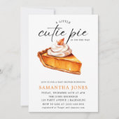 Een beetje cutie taart pompoen Herfst Baby shower Kaart (Voorkant)