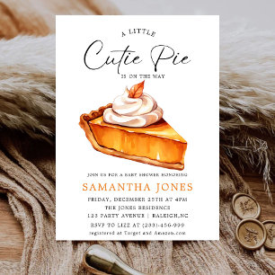 Een beetje cutie taart pompoen Herfst Baby shower Kaart