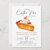 Een beetje cutie taart pompoen Herfst Baby shower Kaart (Voorkant)