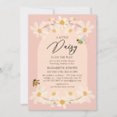 Een beetje Daisy Floral Daisy Baby shower Kaart (Voorkant)