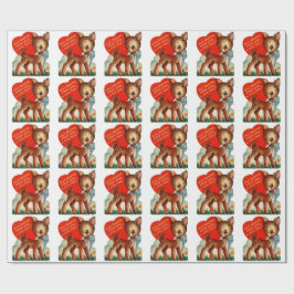 Een beetje Deer |  Valentijn | Papier voor onmidde