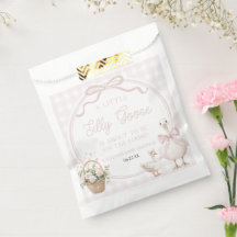 Een beetje domme gans Roze bloemboog baby shower