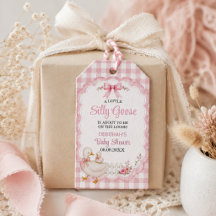 Een beetje domme gans Roze Cottagecore Baby Shower