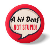 Een beetje doof niet Stomme doofheid gehoorverlies Ronde Button 3,2 Cm