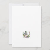 Een beetje draak is onderweg Baby shower Kaart (Achterkant)