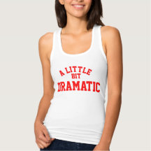 Een beetje dramatisch dunne raceback-Tanktop