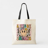 Een beetje dramatisch grappig groovy Gezegde Tote Bag (Achterkant)
