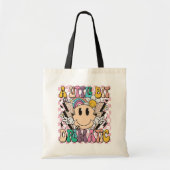 Een beetje dramatisch grappig groovy Gezegde Tote Bag (Voorkant)