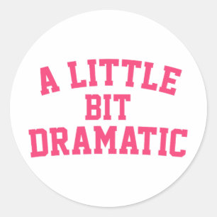 Een beetje dramatisch halloween Queen Girls Ronde Sticker