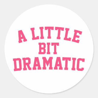 Een beetje dramatisch halloween Queen Girls Ronde Sticker