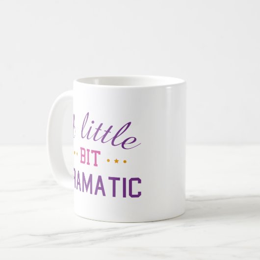 Een beetje dramatisch koffiemok (Voorkant links)