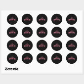 Een beetje dramatisch ronde sticker (Vel)