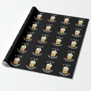 Een Beetje Duizelig Lollige Kaars Puns Donkere BG Cadeaupapier