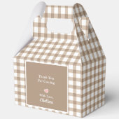 Een beetje dumpen is onderweg naar het Baby shower Bedankdoosjes (Achterkant)