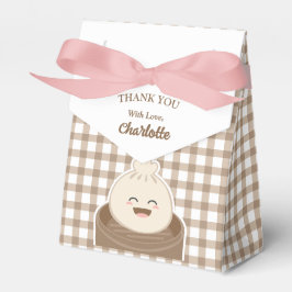 Een beetje dumpen is onderweg naar het Baby shower Bedankdoosjes