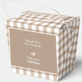 Een beetje dumpen is onderweg naar het Baby shower Bedankdoosjes (Achterkant)