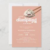 Een beetje dumpen is onderweg naar het Baby shower Kaart (Voorkant)