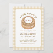 Een beetje dumpen is onderweg naar het Baby shower Kaart (Voorkant)