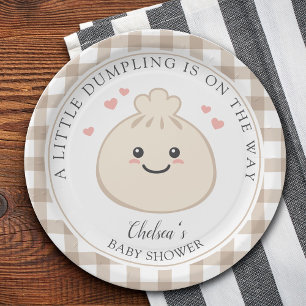 Een beetje dumpen is onderweg naar het Baby shower Papieren Bordje