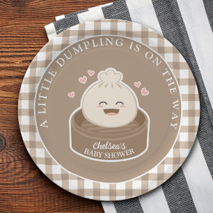 Een beetje dumpen is onderweg naar het Baby shower Papieren Bordje