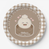 Een beetje dumpen is onderweg naar het Baby shower Papieren Bordje (Voorkant)