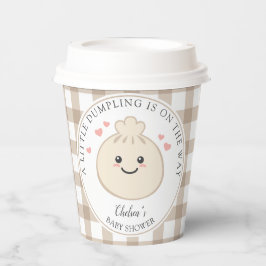 Een beetje dumpen is op de weg Baby shower papier Papieren Bekers