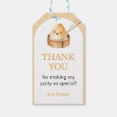 Een beetje Dumpling 1e Verjaardag Dank u Cadeau La Cadeaulabel (Voorkant)