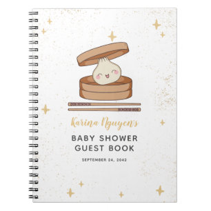 Een beetje Dumpling Baby shower gastenboek Notitieboek