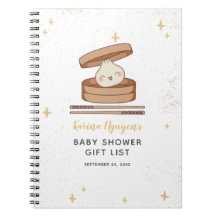 Een beetje Dumpling Baby shower Gift List Notitieboek