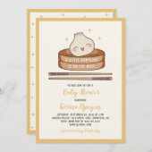 Een beetje Dumpling Baby shower Uitnodiging (Voorkant / Achterkant)