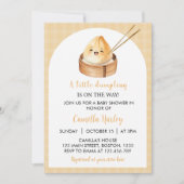 Een beetje Dumpling Baby shower Uitnodiging (Voorkant)