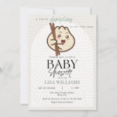 Een beetje Dumpling Bao Neutral Asian Baby shower Kaart (Voorkant)