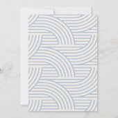 Een beetje Dumpling Dusty Blue Bao Aziatisch Baby  Kaart (Achterkant)