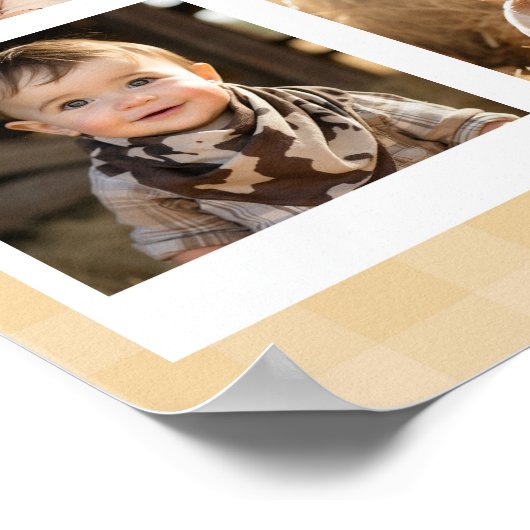 Een beetje dumpling eerste jaar foto mijlpaal teke poster (Hoek)