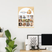 Een beetje dumpling eerste jaar foto mijlpaal teke poster (Thuiskantoor)