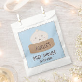 Een beetje dumpling is op weg naar het Baby shower Bedankzakje (Geknipt)