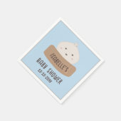 Een beetje dumpling is op weg naar het Baby shower Servet (Hoek)