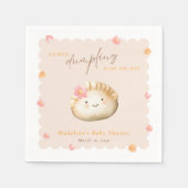 Een beetje Dumpling op de weg Schattige Baby Girl  Servet (Voorkant)