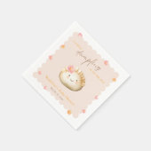 Een beetje Dumpling op de weg Schattige Baby Girl  Servet (Hoek)