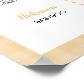 Een beetje dumpling verjaardagsfeestje mijlpaal te poster (Hoek)