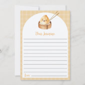 Een beetje Dumpling Verjaardagsnota Tijd Capsule K Bedankkaart (Voorkant)