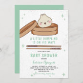 Een beetje duplex is op weg naar zijn Baby shower Kaart (Voorkant / Achterkant)