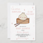 Een beetje duplexen is op weg naar Baby shower Kaart (Voorkant)