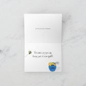 Een beetje een bedankje bedankkaart (Binnen)