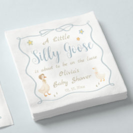 Een beetje een domme gans baby shower servet