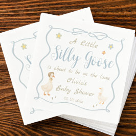 Een beetje een domme gans baby shower servet